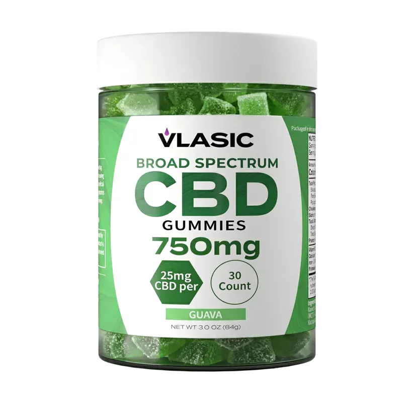 Vlasic Labs Guava CBD Broad Spectrum Gummies (750mg) at Genesis