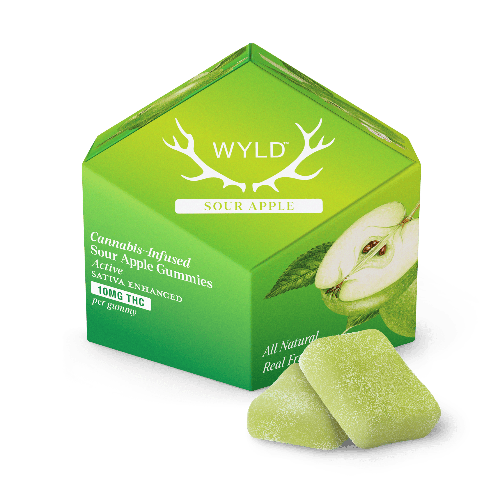 WYLD - 100mg Gummies - Sour Apple