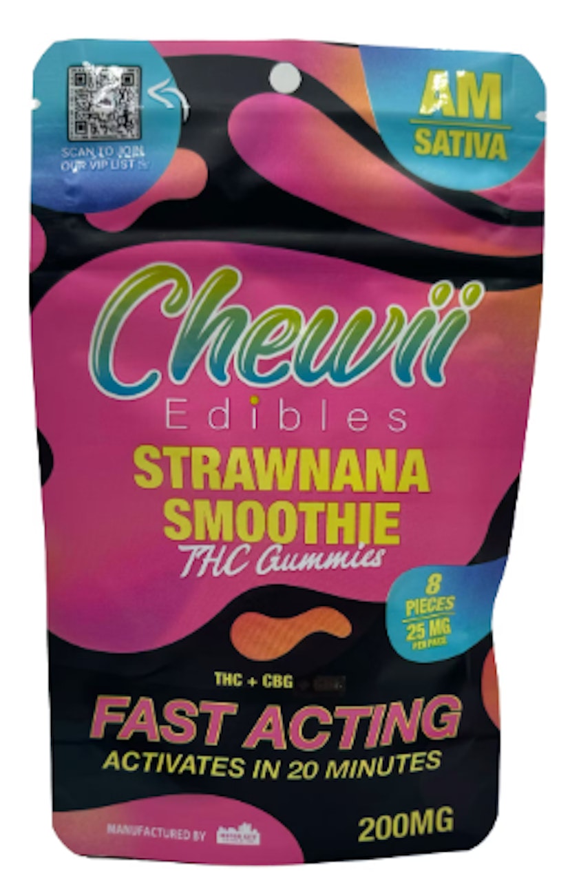 Chewii - Strawnana Smoothie Fast Acting 200mg Gummies