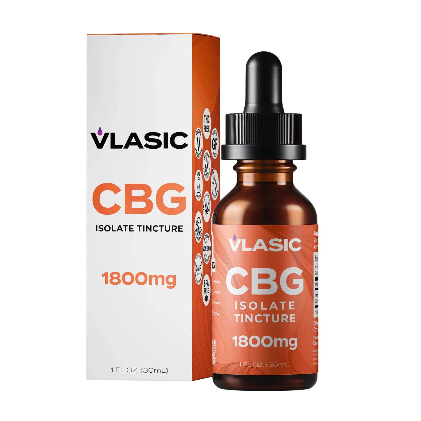 Vlasic Labs - Tincture - 1800mg - CBG Isolate | Cloud Cannabis