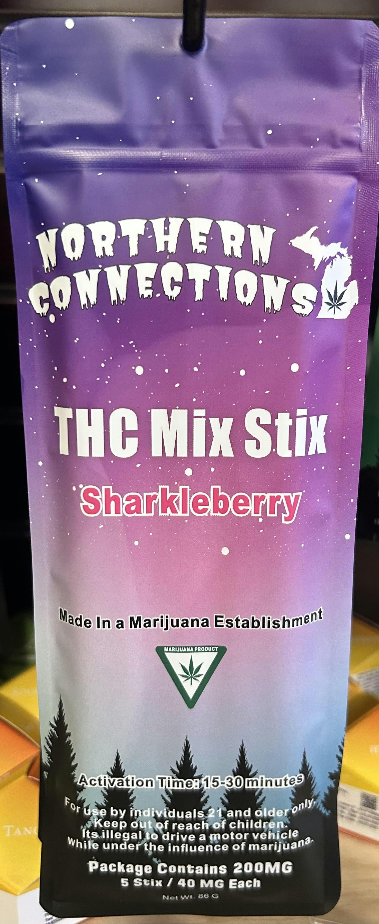 Product: Sharkleberry | 40mg x 5pk | Mix Stix | Northern Connections
