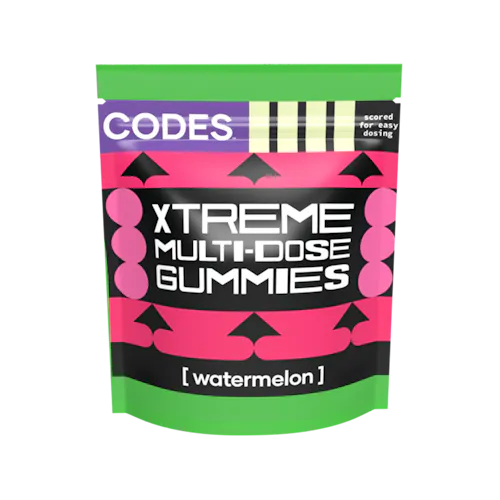 Codes: Xtreme Gummies | Watermelon | 1000mg | 10pk-1