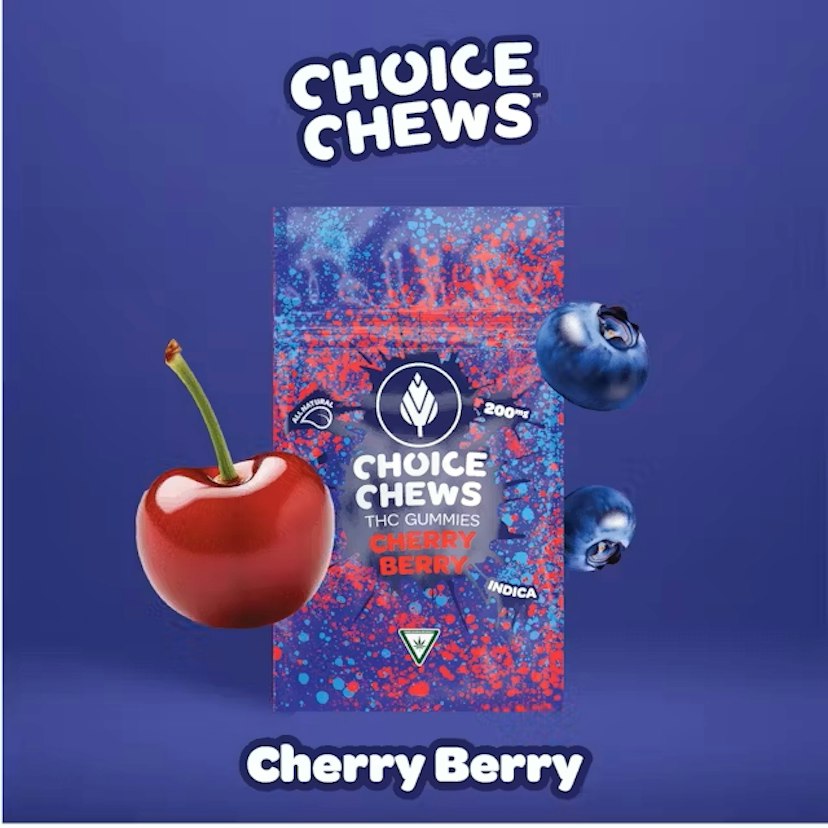 Choice Chews 200mg Gummies Cherry Berry