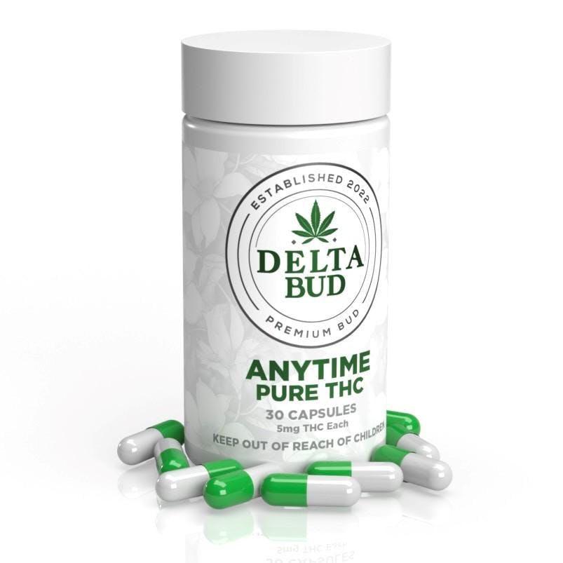 Delta Bud Co. Anytime Capsules 150mg - Star Buds Marijuana Dispensary