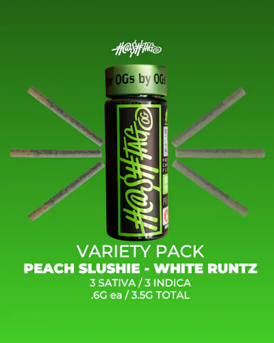 Shop Hashtag OG | Variety Pre-Roll Pack | 3 Sativa/3 Indica | Peach ...