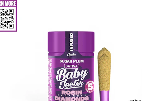 Sugar Plum Baby Jeeter Infused Pre-Roll 5-pack | 2.5g - product image at King of Budz