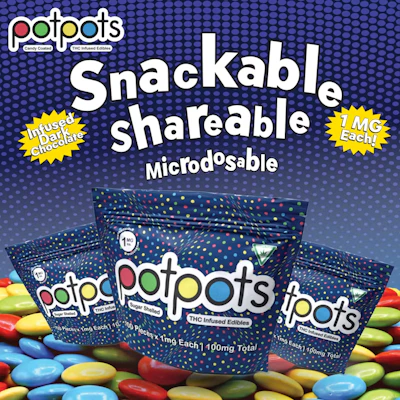 Potpots - 100mg Chocolate - Dark Chocolate