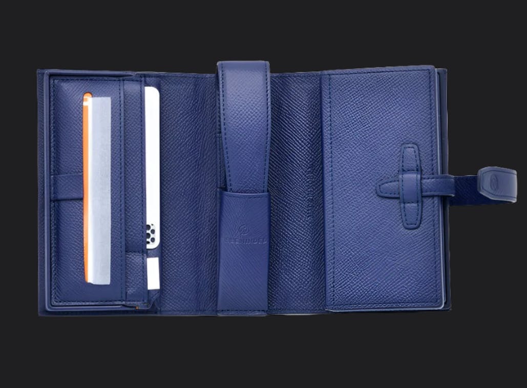 Freeminded | Diplomatic Pouch | Blue Calfskin