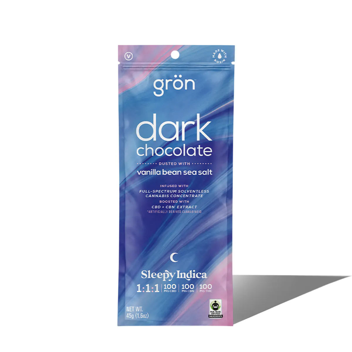 Gron | 1:1:1 Dark Chocolate w/ Vanilla Bean Sea Salt – CBD/CBN/THC