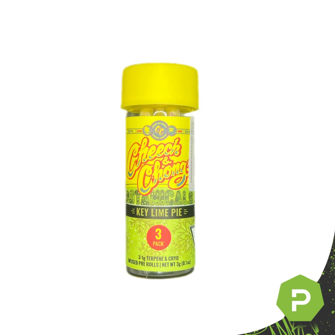 Cheech & Chong Cheech n Chong | 3pk Infused Prerolls | Key Lime