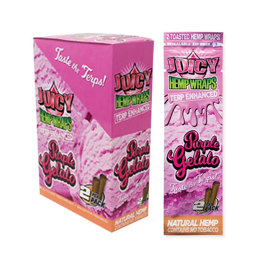 Product Juicy Jay's - Terp Enhanced Hemp Wraps - Purple Gelato - 2pk