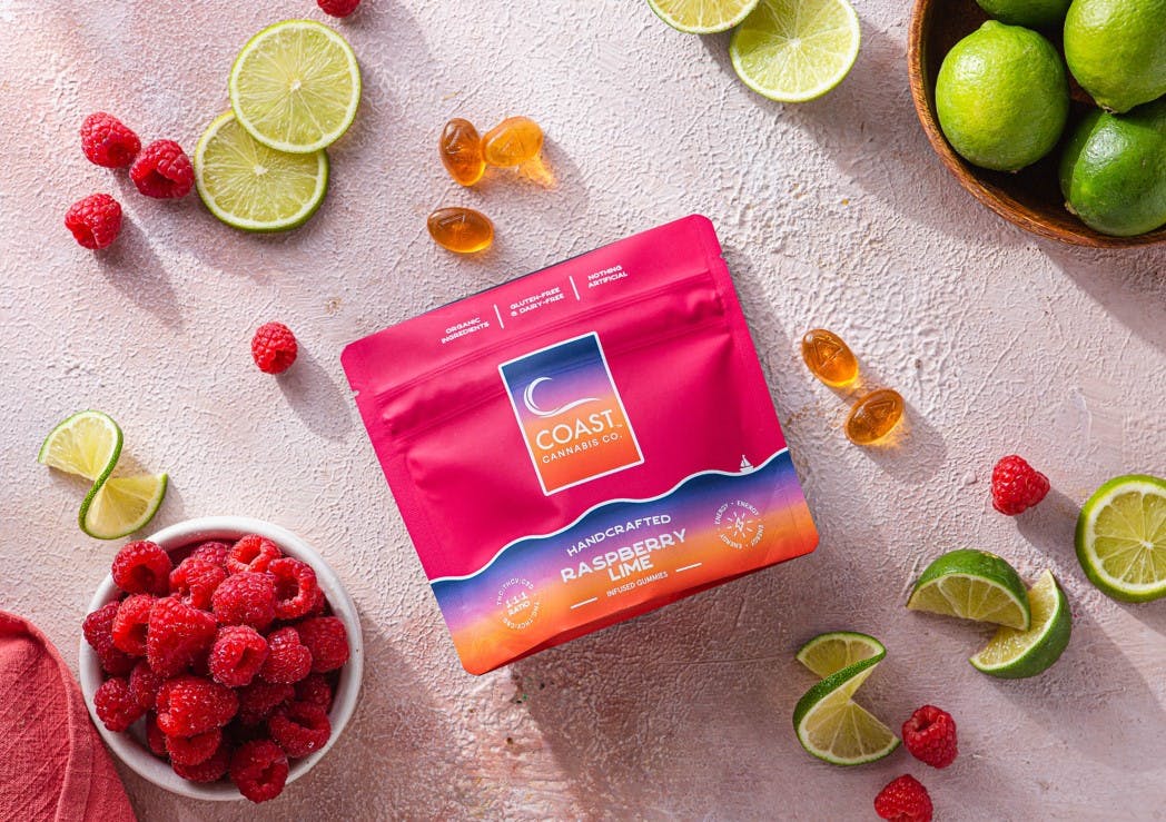 ENERGY Raspberry Lime Gummies 5mg THCV5mg CBD 5mg THC 100mg .1g