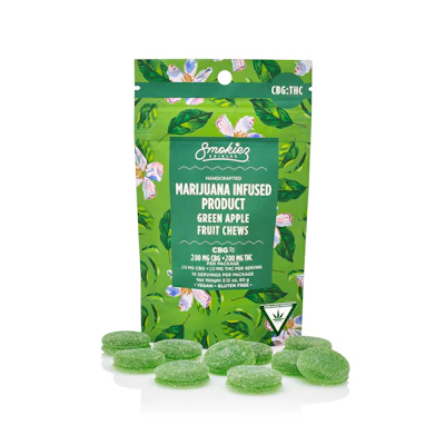 Smokiez - 200mg 1:1 THC:CBG - Sweet Green Apple