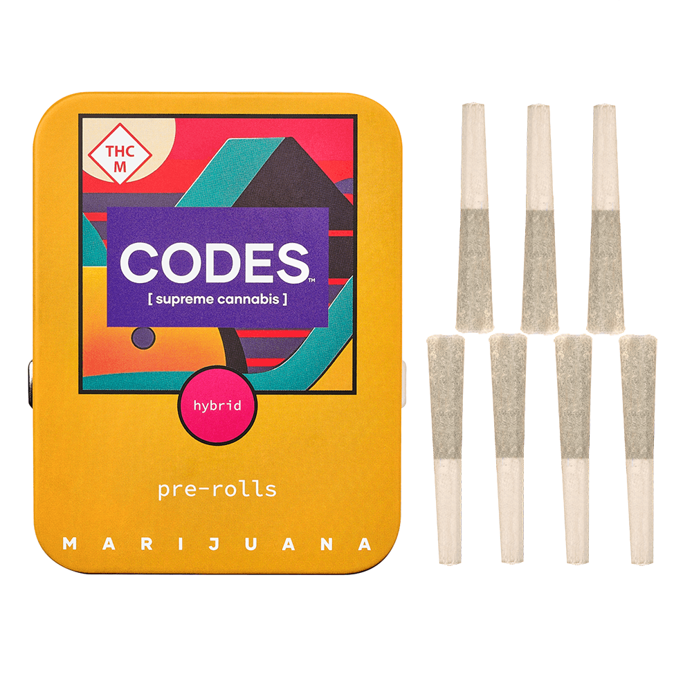 Codes: Pre-Roll Pack | Ruby Violet | 0.5g ea | 7pk | CODES - Cape