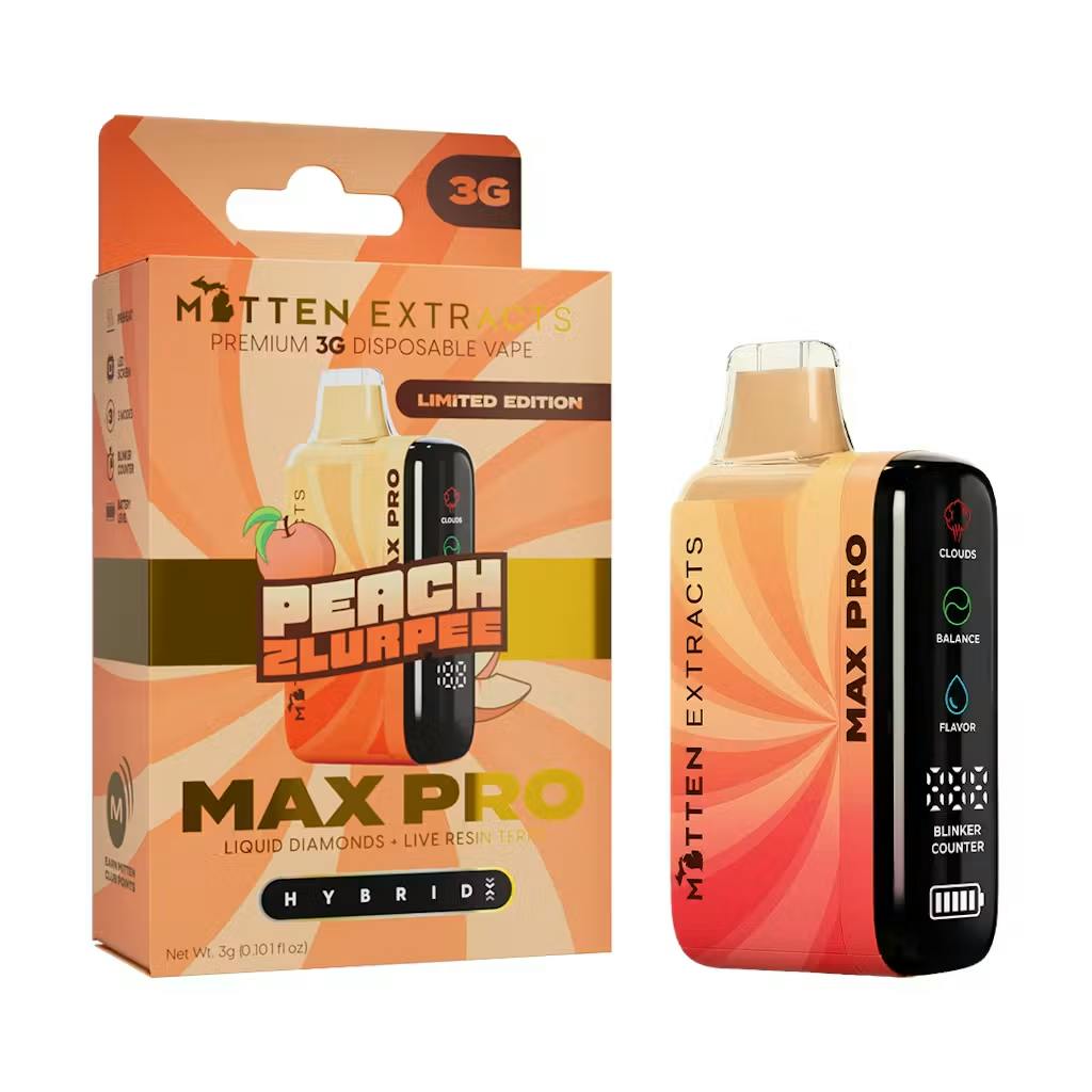 Mitten Extracts - 3g MAX PRO Disposable - Peach Zlurpee (H)