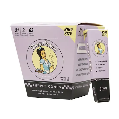 Purple King Size Cones | 3pk-1