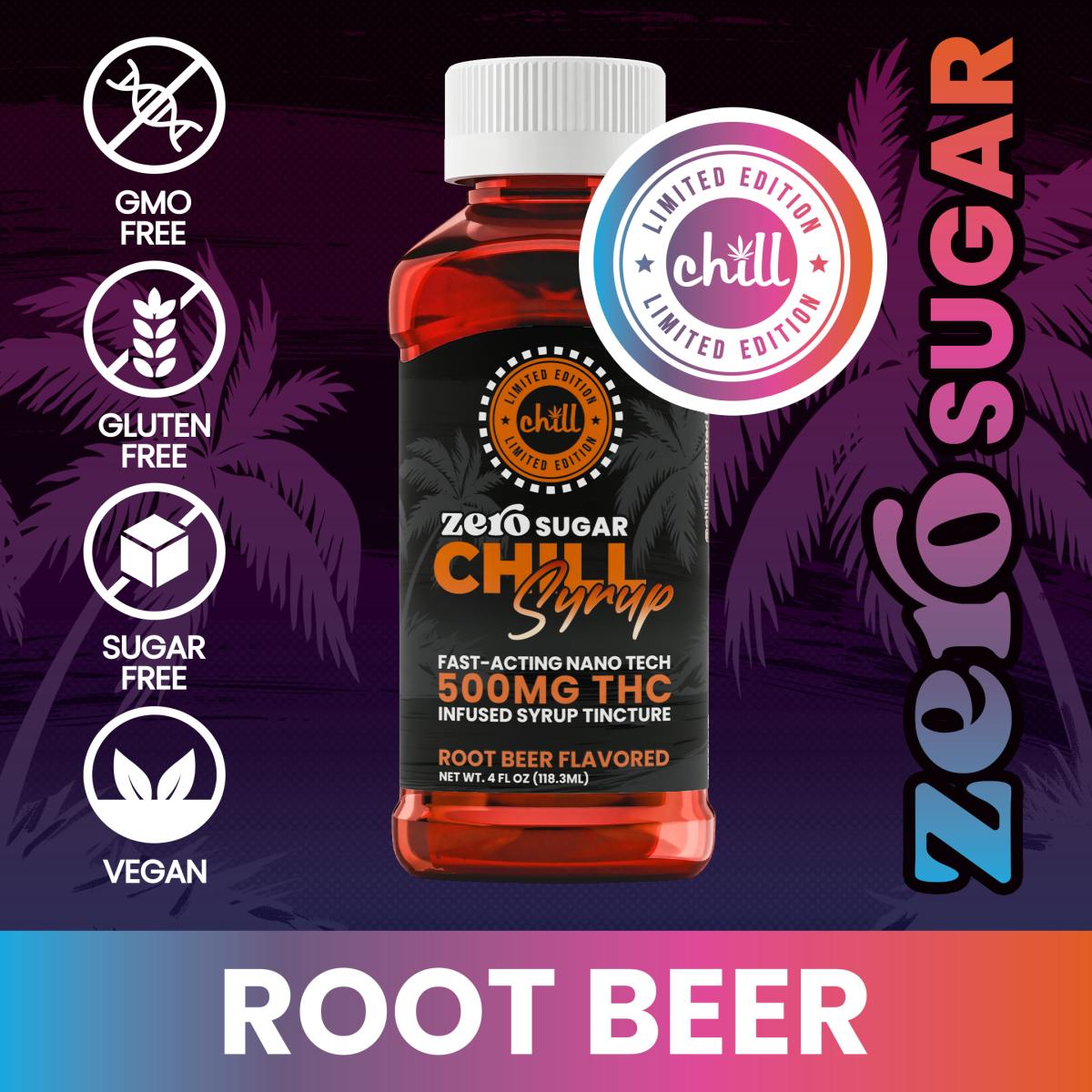 Product: Chill | Zero Sugar Root Beer | THC Infused Syrup