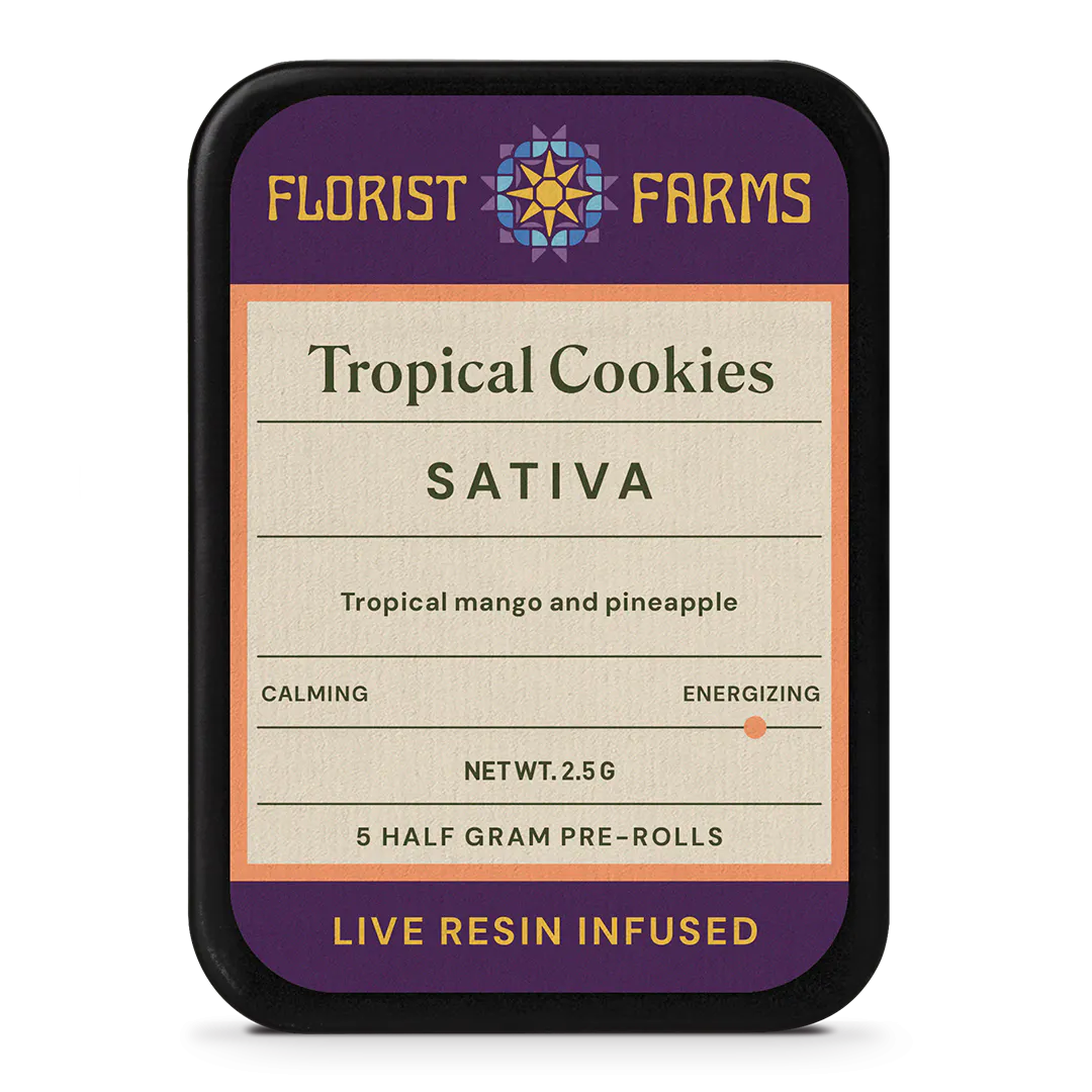 Florist Farms - Tropical Cookies Live Resin Infused Pre-Roll - 2.5