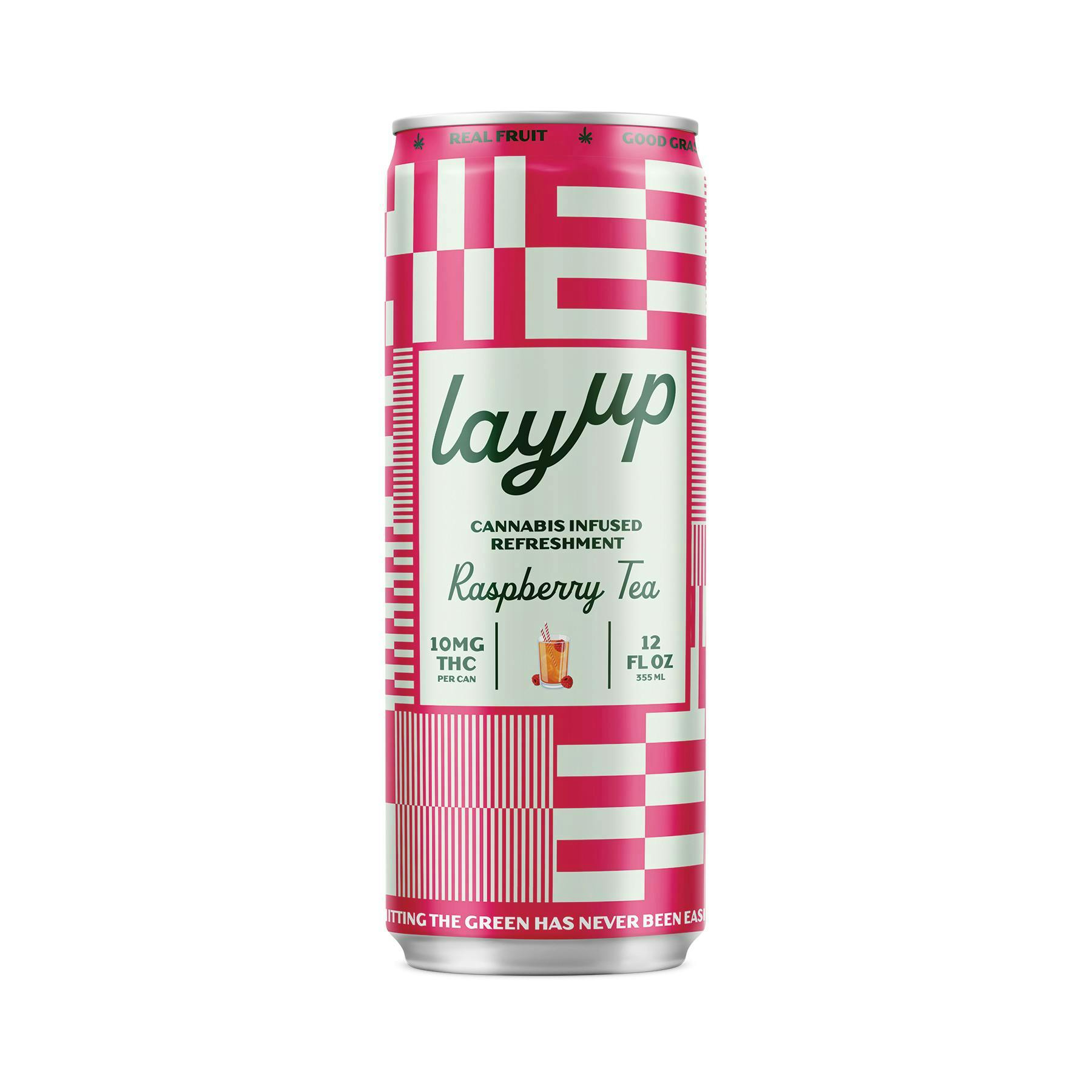 LayUp Raspberry Tea - Infused Beverage - 10mg THC 12oz