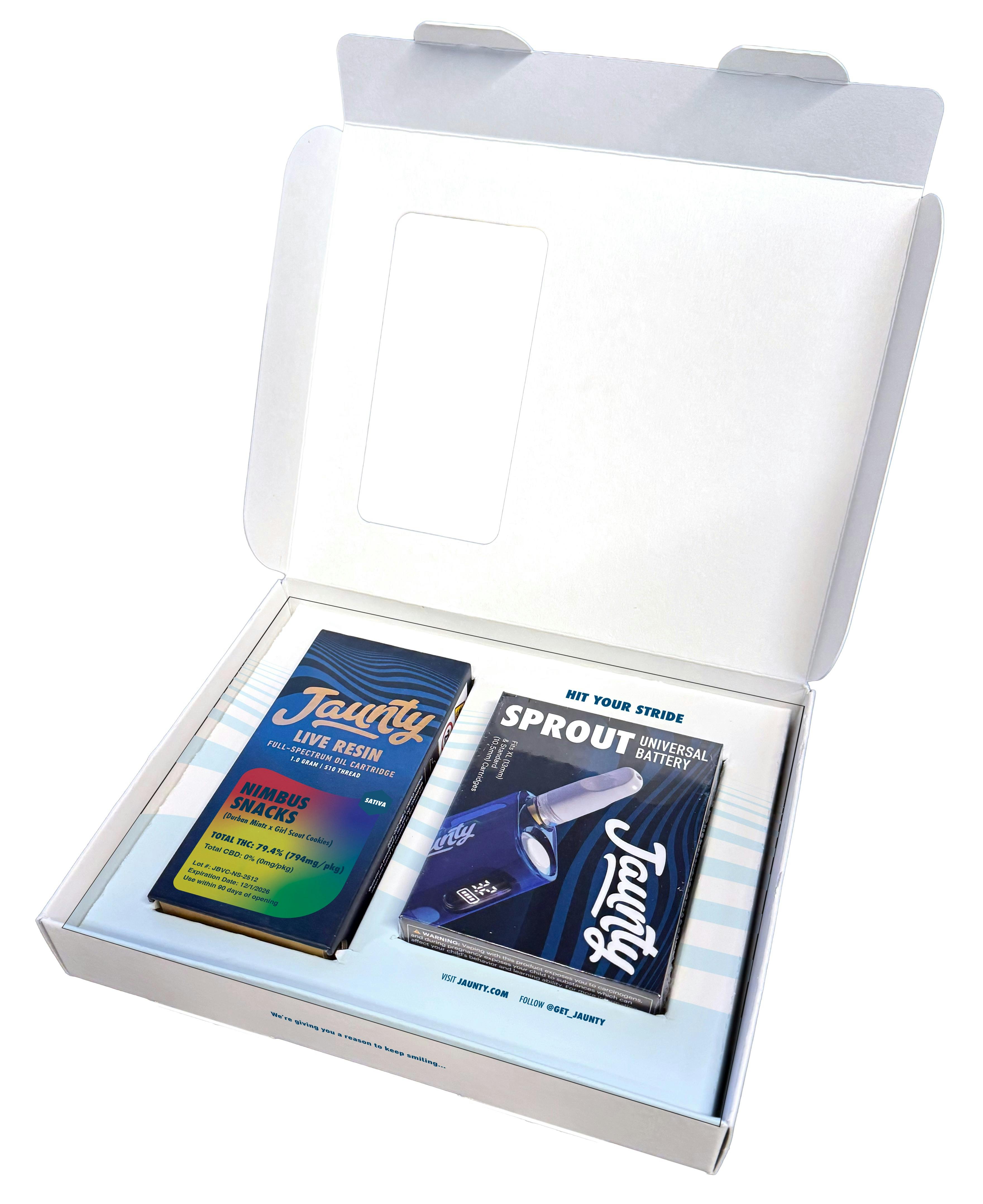 Nimbus Snacks | Live Resin | Holiday Kit | 1g Cartridge + Battery