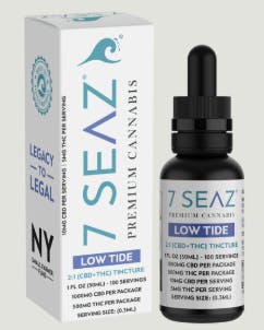 Product Tincture | Low Tide Tincture 30mL | 2:1 CBD:THC | 7 Seaz