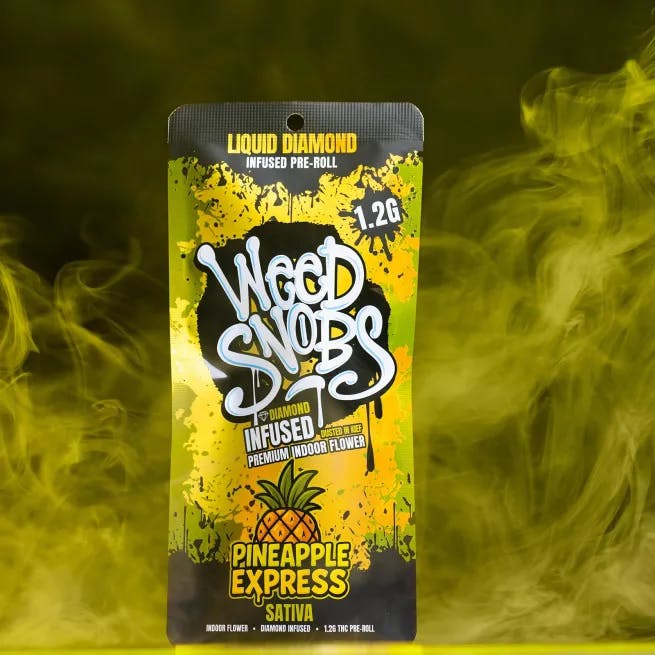 Weed Snobs - 1.2g Liquid Diamond Infused Preroll - Pineapple Express
