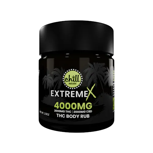 Chill Medicated | EXTREME X Body Rub 2000mg THC : 2000mg CBD-active