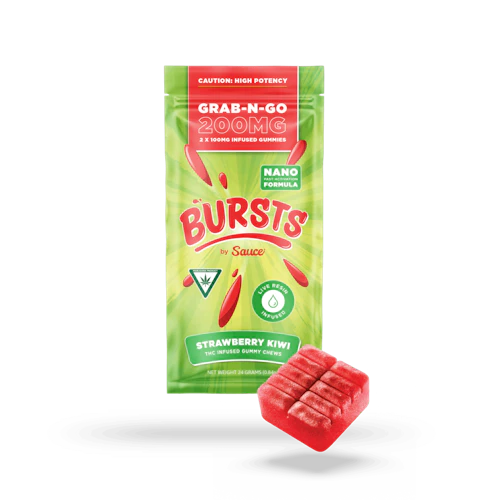 Sauce - 200mg Live Resin Gummies - Strawberry Kiwi