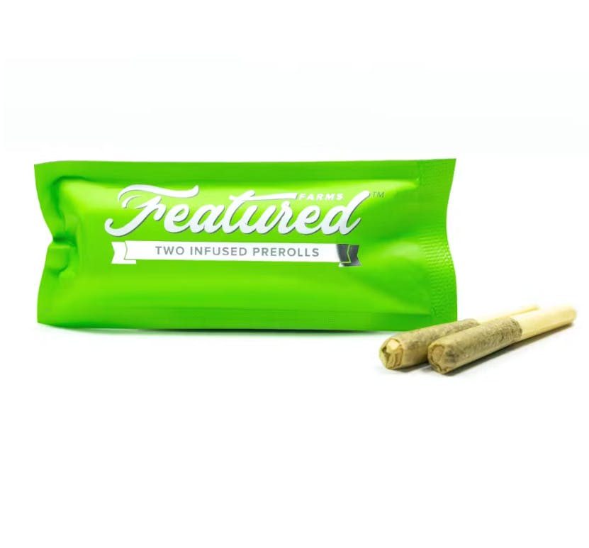 Featured Farms | Infused Prerolls 2pk | Gello Shotz | 1.0g