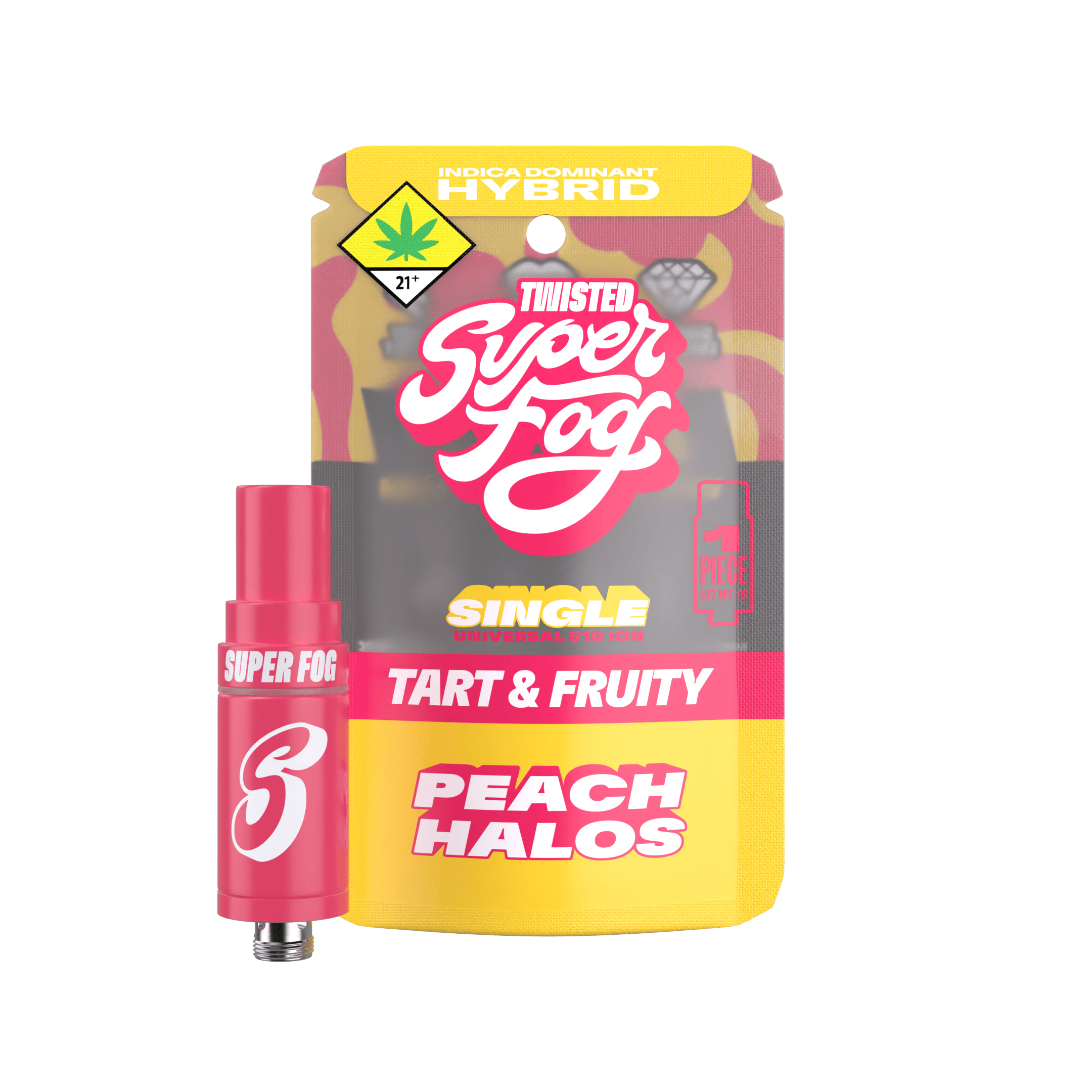 TWISTED 1g Ion Tank - Peach Halos