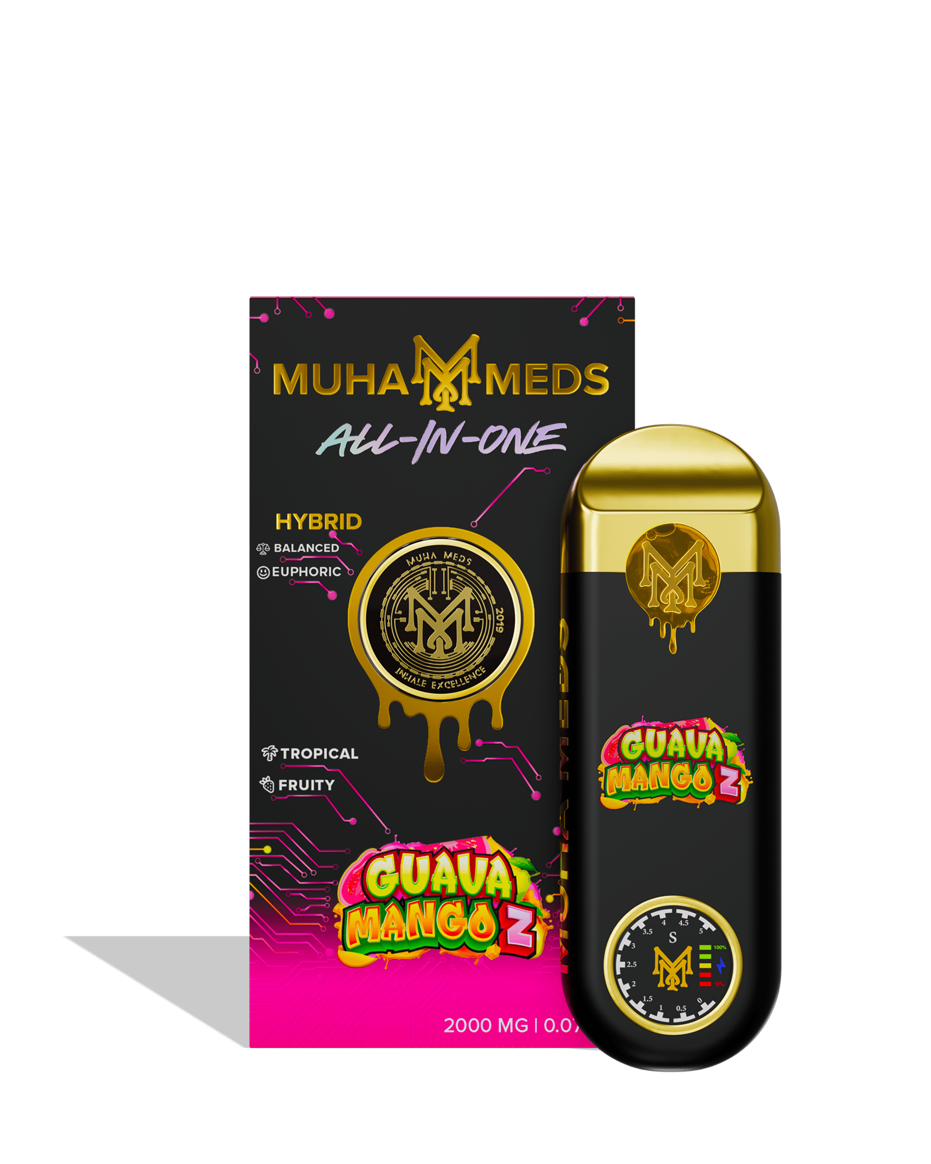 Muha Meds - 2g Disposable - Guava Mango Z