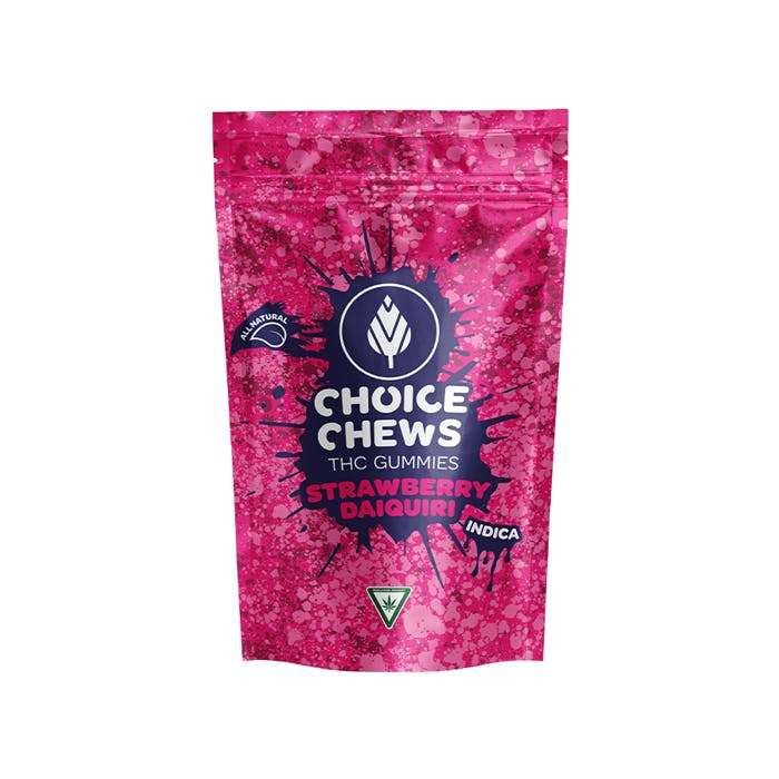Choice Chews - 200mg Gummies - Strawberry Daiquiri (Indica)