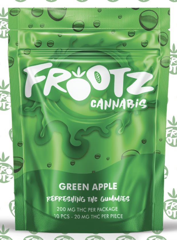 Product: Frootz | Gummies - 200mg - Green Apple