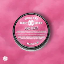 Berry Green - 15g Live Resin Baller Jar - Pink Runtz