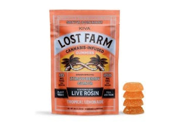 Lost Farm - Tropical Lemonade x Ztrawberry Guava Rosin Gummies (10pk) - 100mg