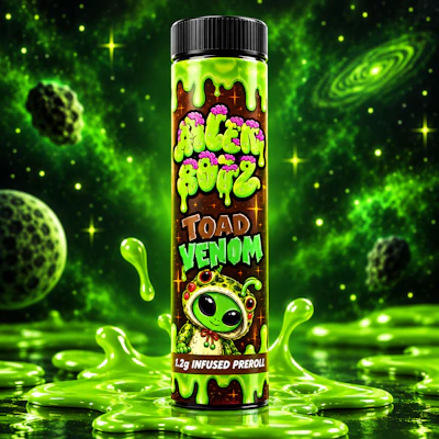Alien Brainz - 1.2g Infused Preroll - Toad Venom - PRE_ROLLS by Alien Brainz at King of Budz