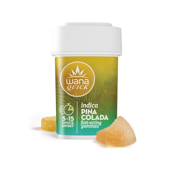 Product: Wana | Quick Pina Colada Indica Gummies 10pc | 200mg