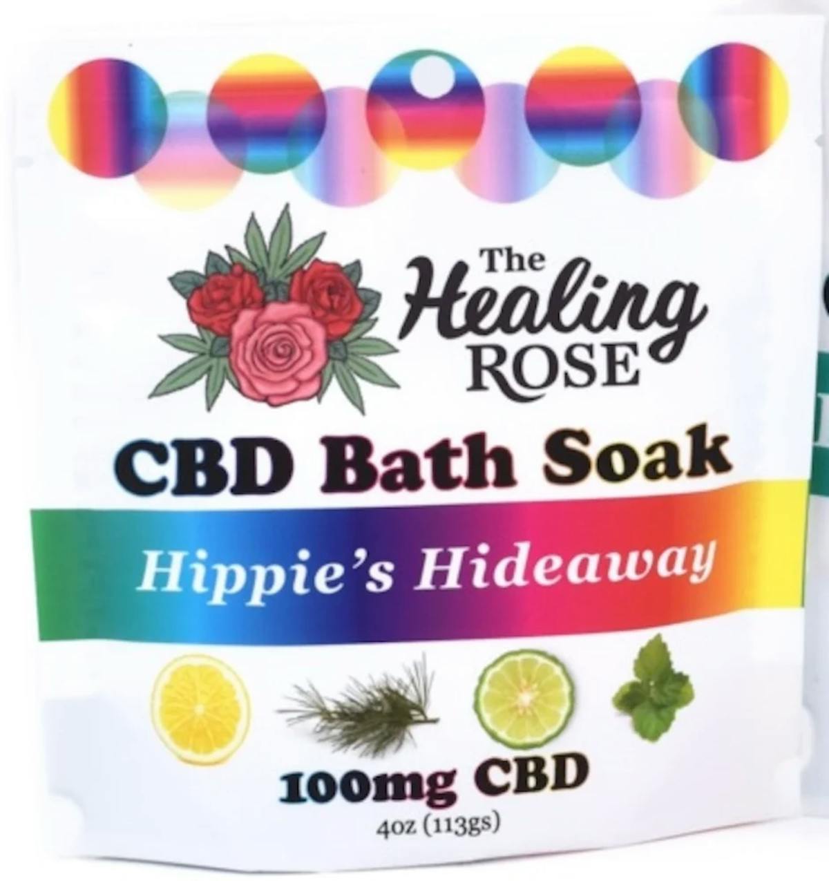 Photo of Hippie’s Hideaway 100mg CBD Bath Soak The Healing Rose