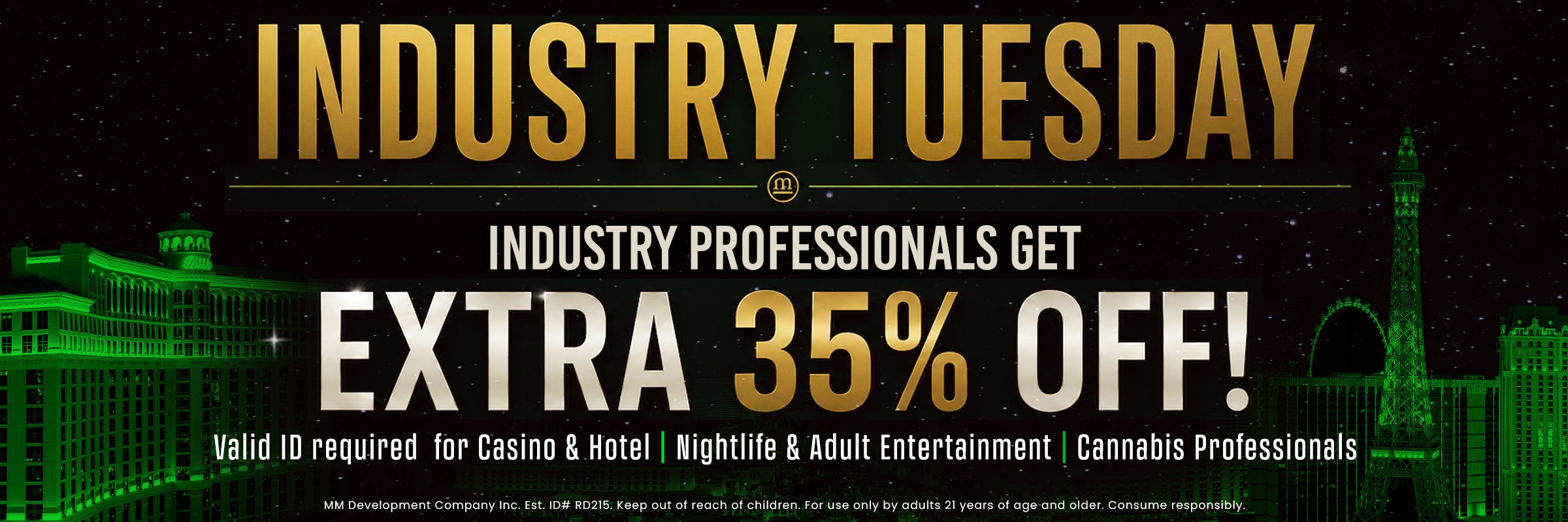 Industry Tuesday, Industry professionals get extra 35% off