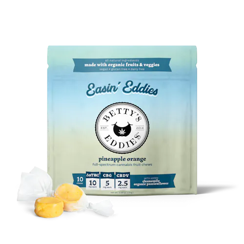 10mg Pineapple Orange 4:2:1 (THC:CBG:CBDv) Chews /100mg-1
