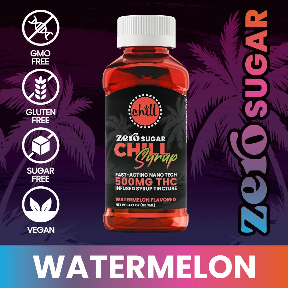 CHILL MEDICATED | WATERMELON | SUGAR-FREE MEDICATED TO-GO SYRUP | 200MG
