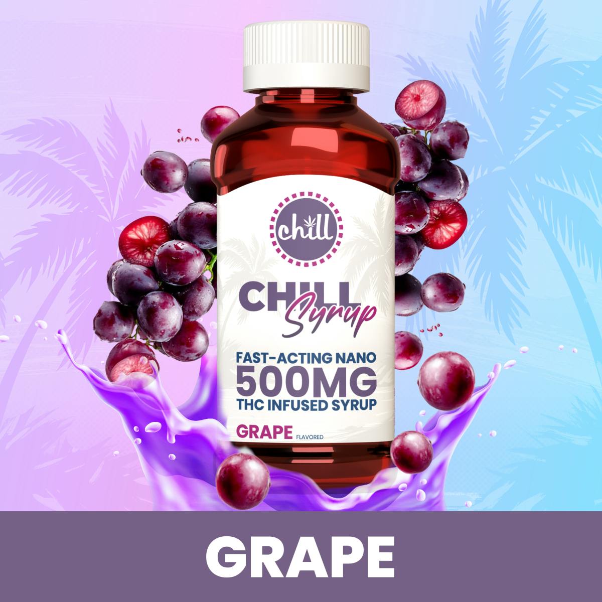 Chill | Grape | THC Infused Syrup
