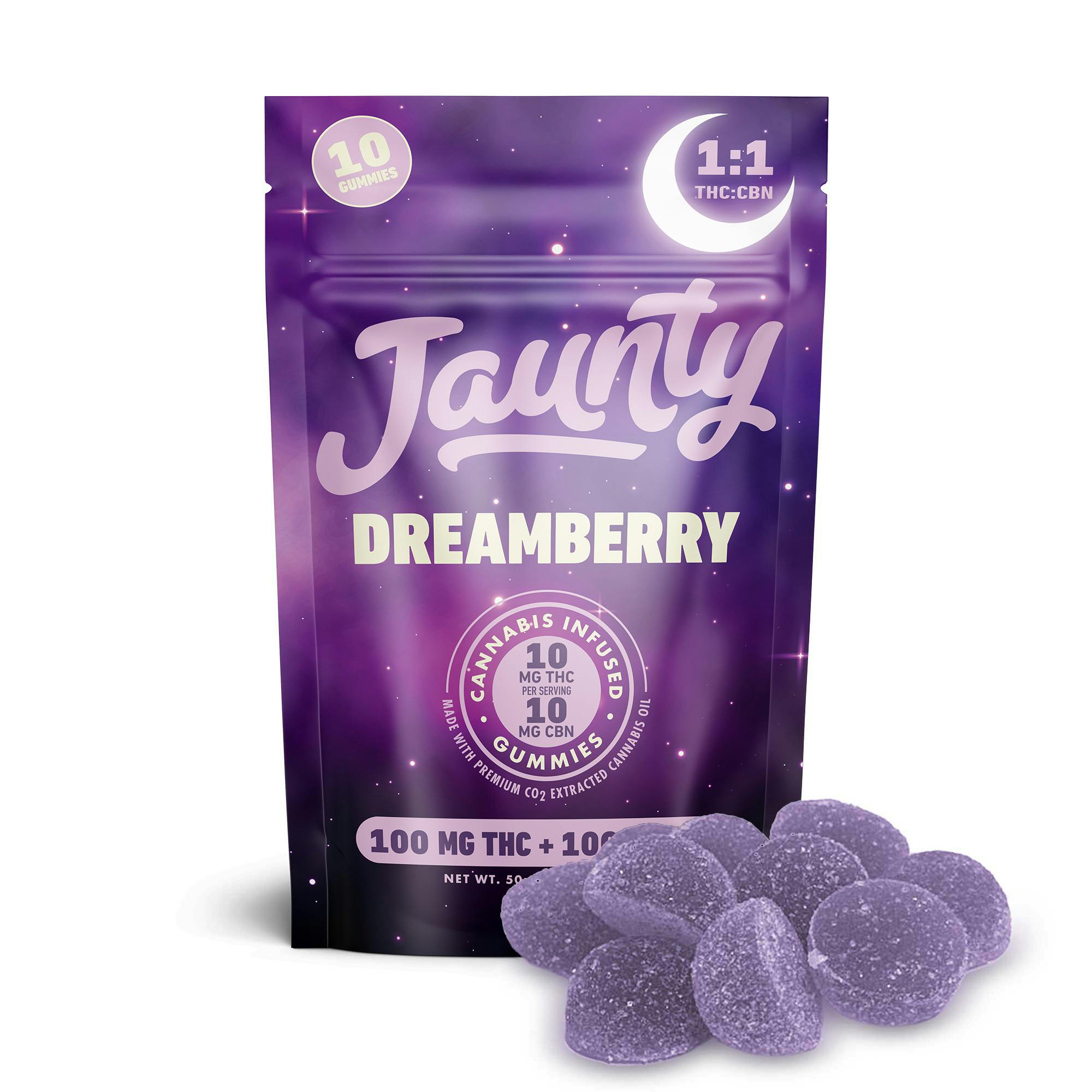 Dreamberry Gummies | 1:1 THC:CBN | 100mg | 10pk