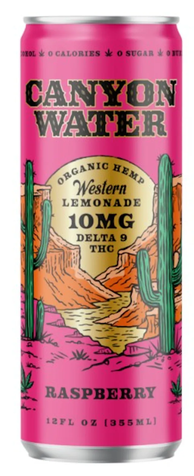 Canyon Water Western Lemonade Raspberry 12oz/10mg (hybrid, drinks, 0.28g)