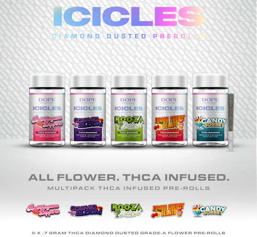 Dope Deprtment - 5-Pack .7g THCA Infused Prerolls - Candy Sorbet