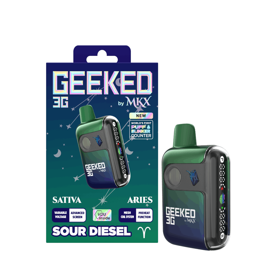 Geeked By MKX - 3g Disposable - Sour Diesel - Sativa