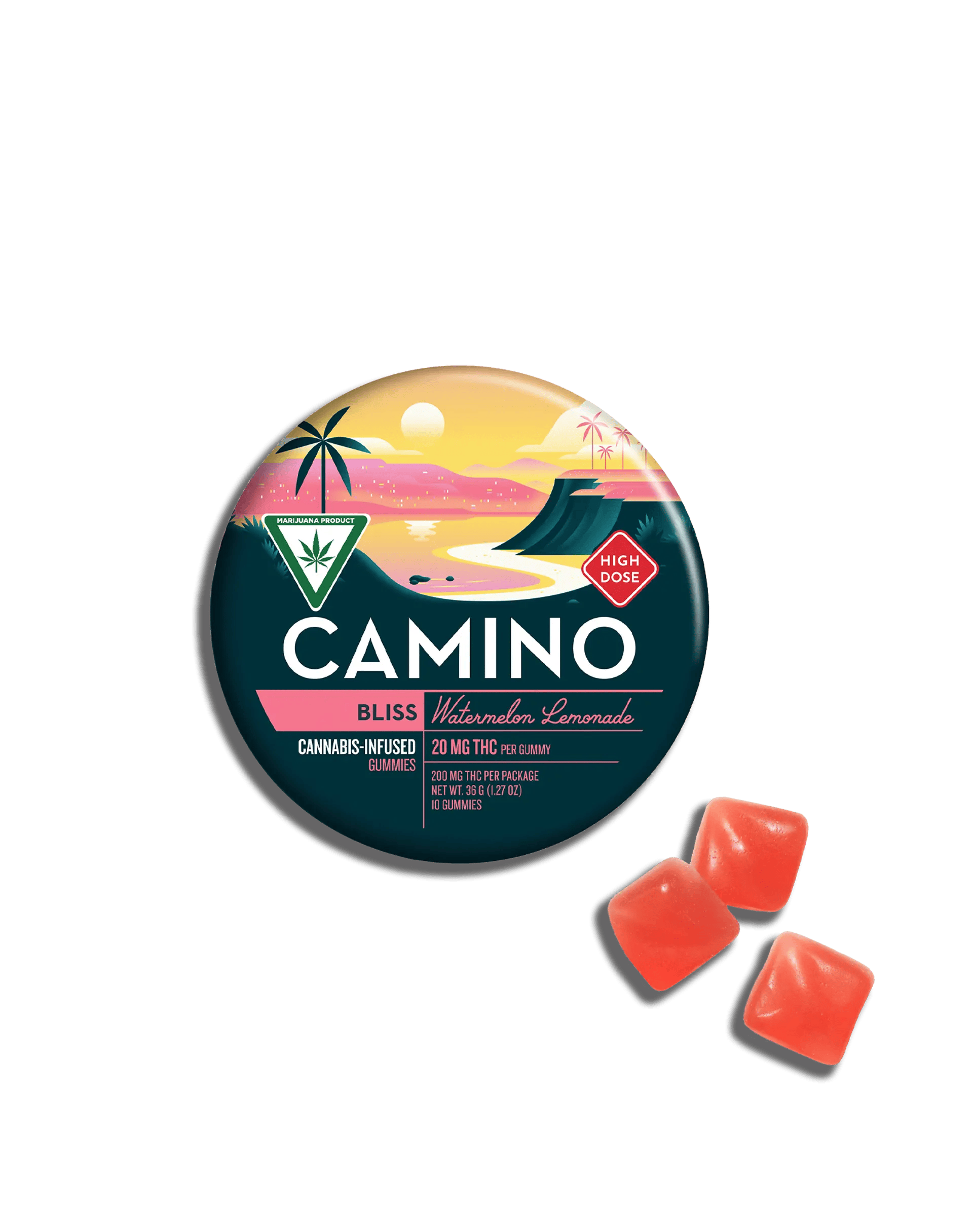 THChew | Peachy Popper | 200mg (10x20mg) Gummies