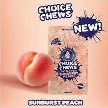 Product: Sunburst Peach | 20mg x 10pk | Choice Chews