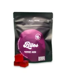 Lobo Live Rosin Infused Gummies | 10mg THC 10 Pack | Hybrid Raspberry