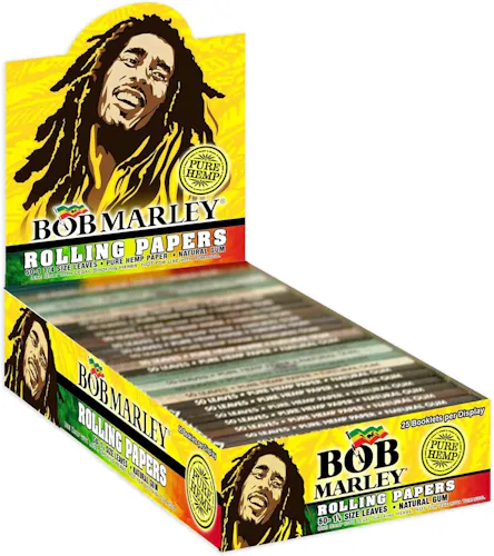 Bob Marley – Pure Hemp Rolling Papers – 1 1/4-1